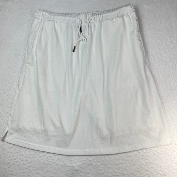 Women's Jack Smith White Skort Sz L Lined Drawstring With Elastic NWT Excellent - Picture 1 of 4